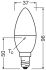 LED-Kerzenlampe E14 LCB40PCR4.9W840FRE14