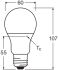 LED-Lampe E27 LCA60PCR8.5W840FR