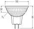 LED-Reflektorlampe MR16 LEDMR165036DP6.8W930