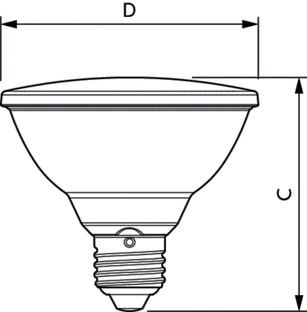 LED-Reflektorlampe E27 2700k 9,5W 740lm 