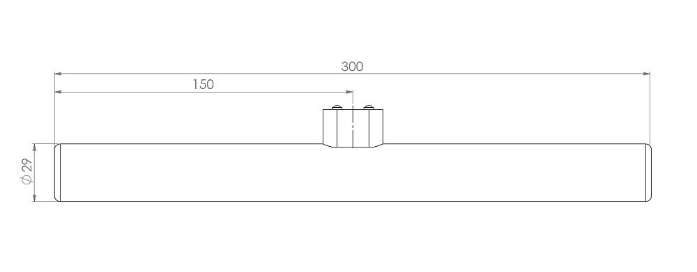 LED-Linienlampe opal RL-RAL1 35 DIM 927/O