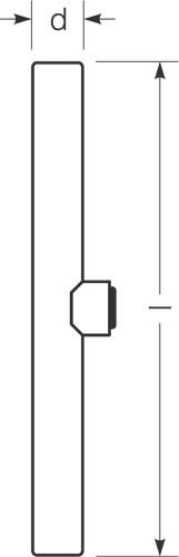 LED-Linienlampe opal RL-RAL1 60 DIM 927/O