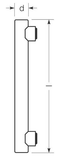 LED-Linienlampe opal RL-RAL2 35 DIM 922/O