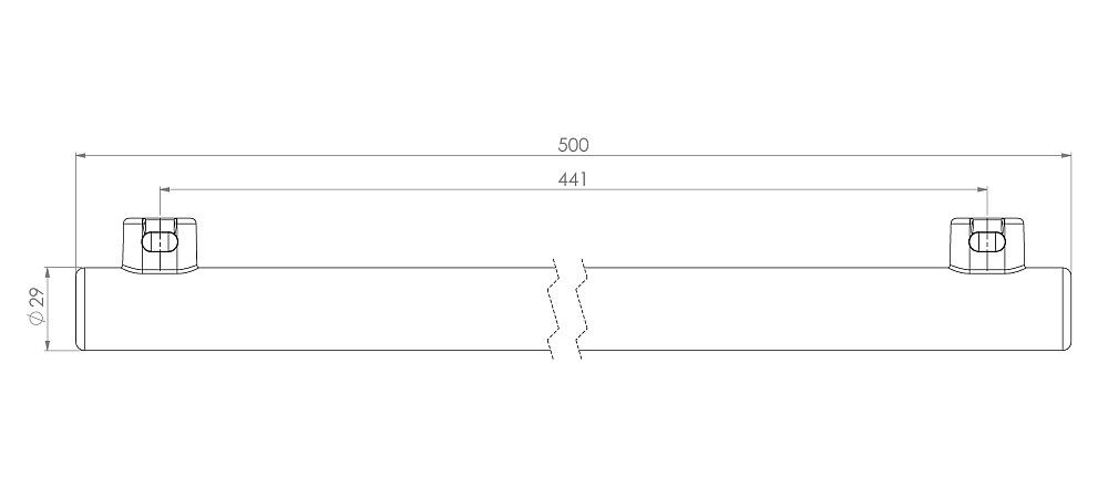 LED-Linienlampe opal RL-RAL2 60 DIM 922/O