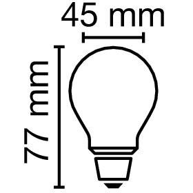 LED-Tropfenlampe E27 RL-D40 DIM 927/F/E27