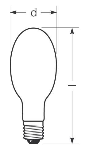 Natriumdampflampe RNP-E/LR150W/S230E40