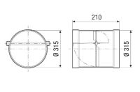 Verschlussklappe VKKI 40