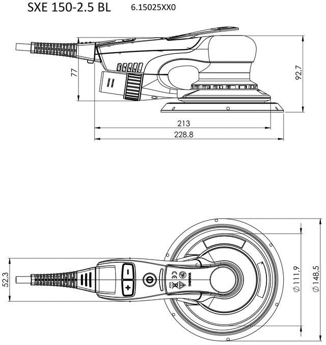 Exzenterschleifer SXE 150-2.5 BL