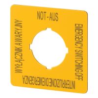 Schild Not-Halt M22-XYK15
