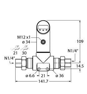 Differenzdrucksensor PS016D-50 #6834102