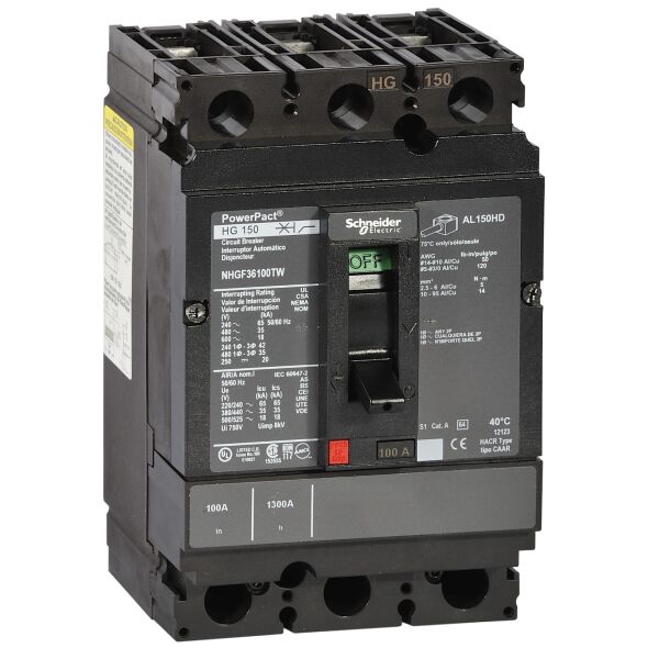 PowerPact 150A TM50a 3p NHJF36050TW