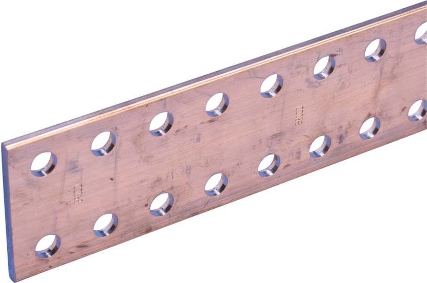 Kupferschiene gelocht DPCB80X10