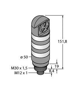 Kompakt-Signalsäule TL50C3ALSKQ
