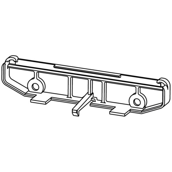 Abschlussplatte IP20 PA66 AP 100 BK