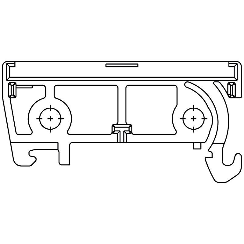 Abschlussplatte IP00 PA66 AP 45/RE OR 1665