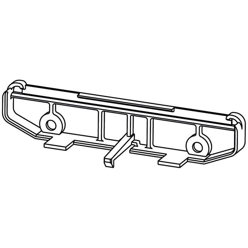 Abschlussplatte IP20 PA66 AP 100 BK