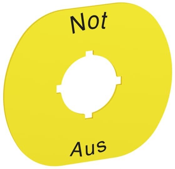 Schild Not-Aus MA6-1027