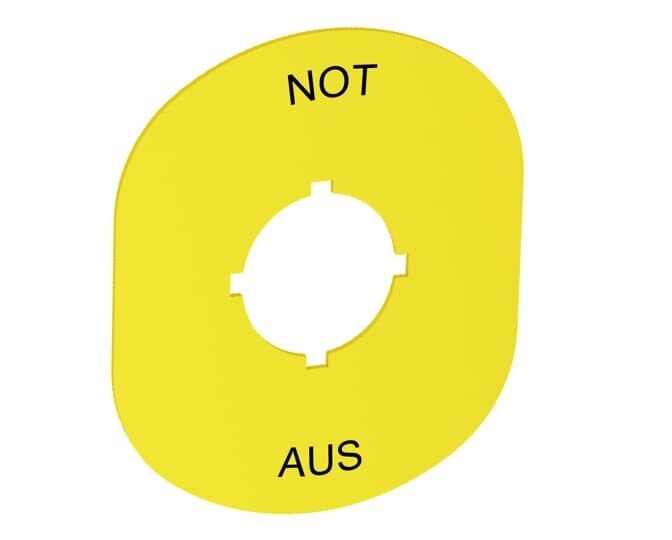 Schild Not-Aus MA6-1102