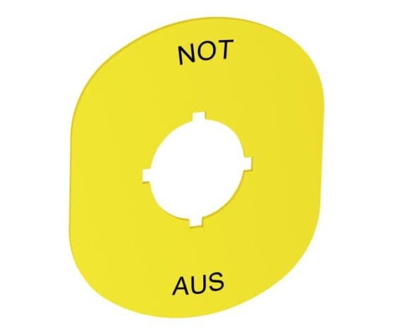 Schild Not-Aus MA6-1102