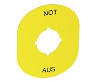 Schild Not-Aus MA6-1102