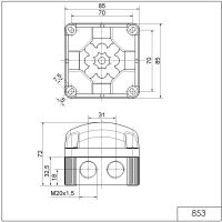 LED-Doppelblitzleuchte 853.210.66