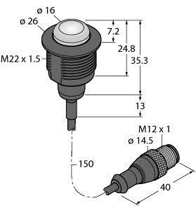 Kennleuchte S22L2SRGB7QP
