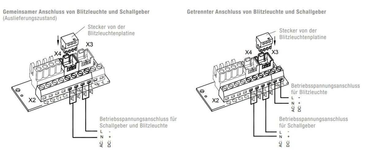Schall/Blitzkombination PA X 5-05 24 DC RD
