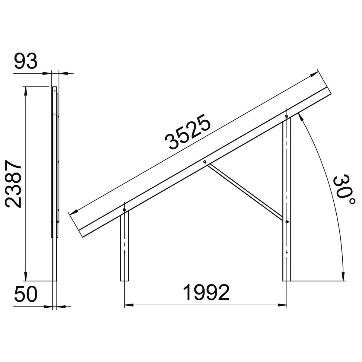 Vormontierter Träger VT 30L FT