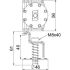 Endklemme mit Feder KLE F 40 A2