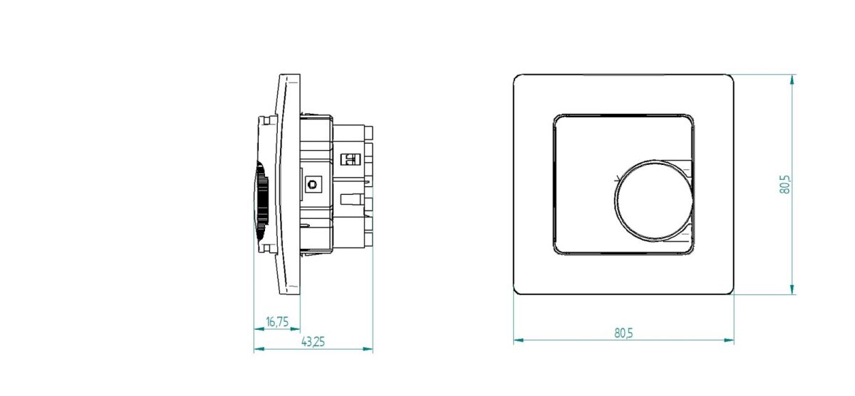 Raumtemperaturregler RTR-E 8001-50