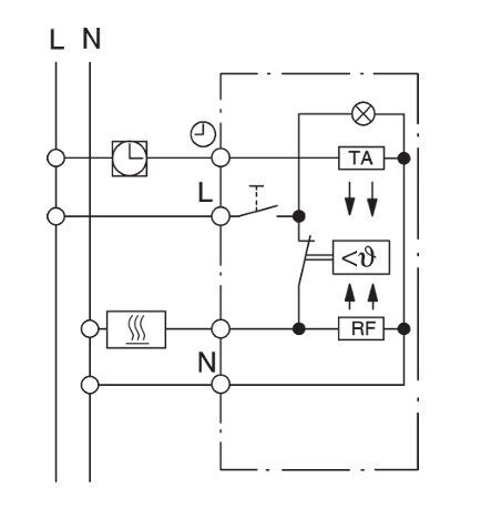 Raumtemperaturregler RTR-E 8011-50 #19181