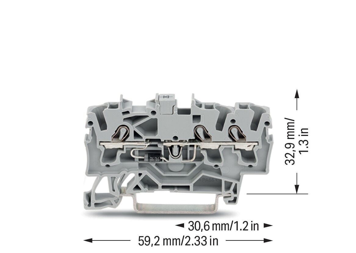 Bauelementklemme 2202-1311/1000-411