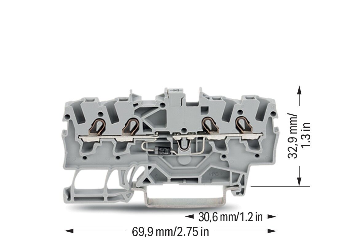 Bauelementklemme 2202-1411/1000-411