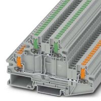 Doppelstockklemme PTTBV 2,5/U-OG/O-GN