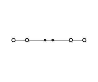 4-Leiter-Durchgangsklemme 2201-1406