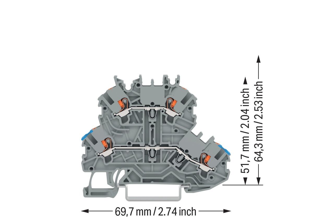 Doppelstockklemme Drücker 2200-2202