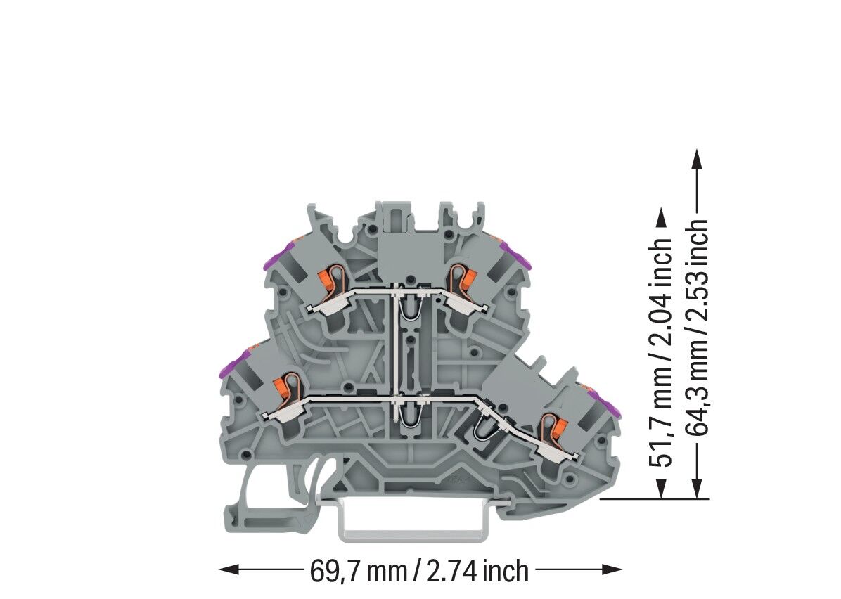 Doppelstockklemme Drücker 2200-2208