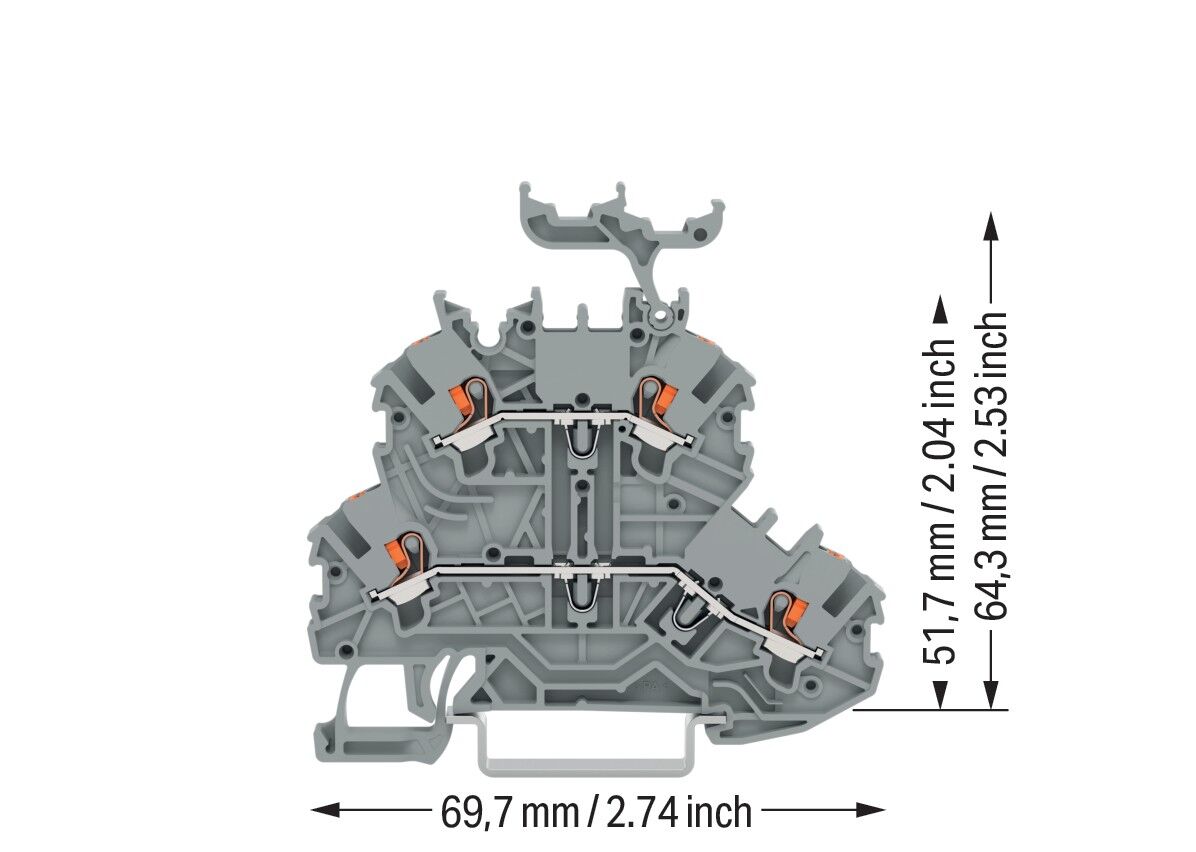 Doppelstockklemme Drücker 2200-2231