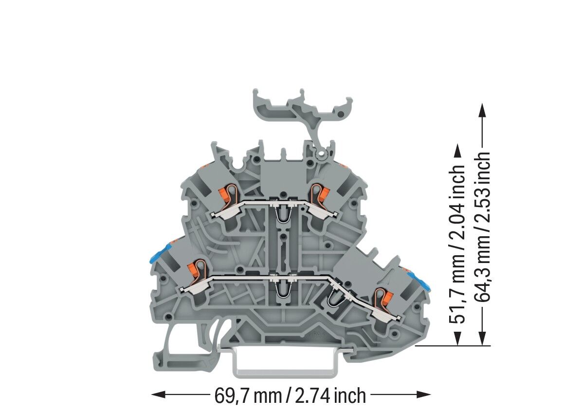 Doppelstockklemme Drücker 2200-2232