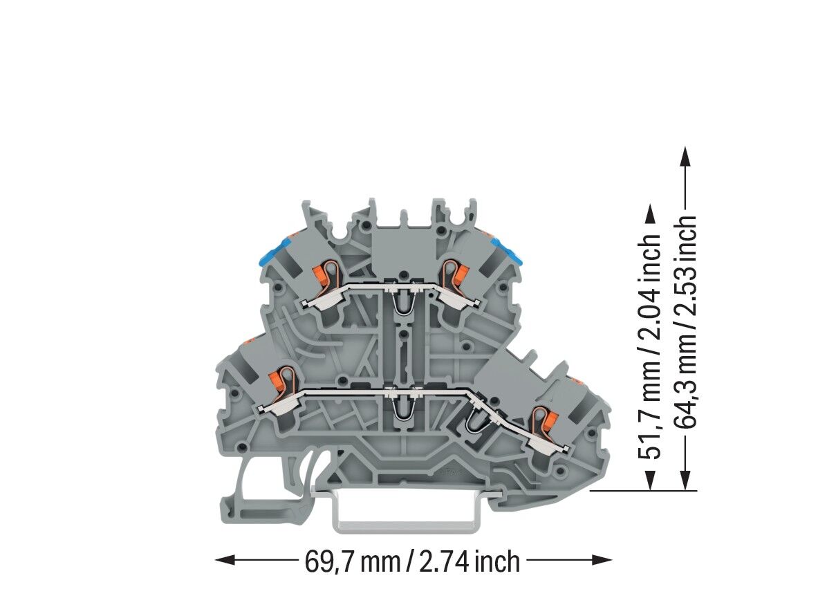 Doppelstockklemme Drücker 2200-2233