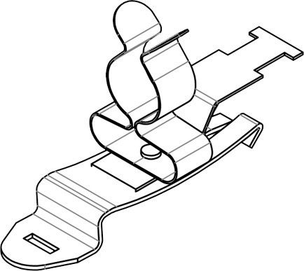 EMV-Schirmklammer SFZ-M/MSKL8-18