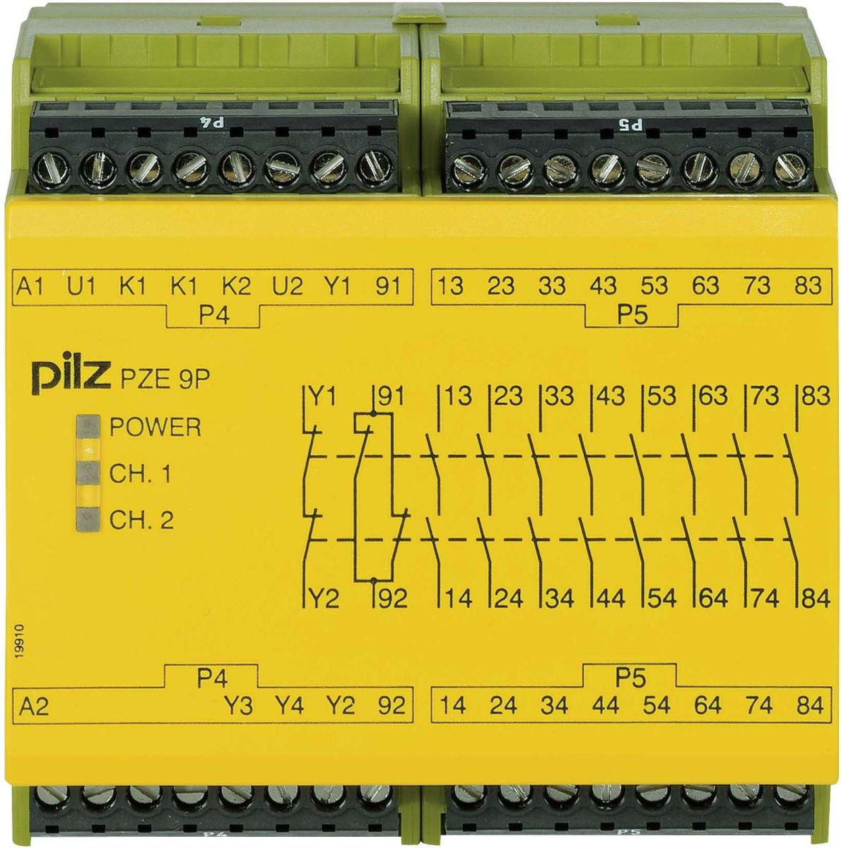 Kontakterweiterungsblock PZE 9P #777140