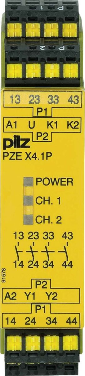 Kontakterweiterungsblock PZE X4.1P C #787587