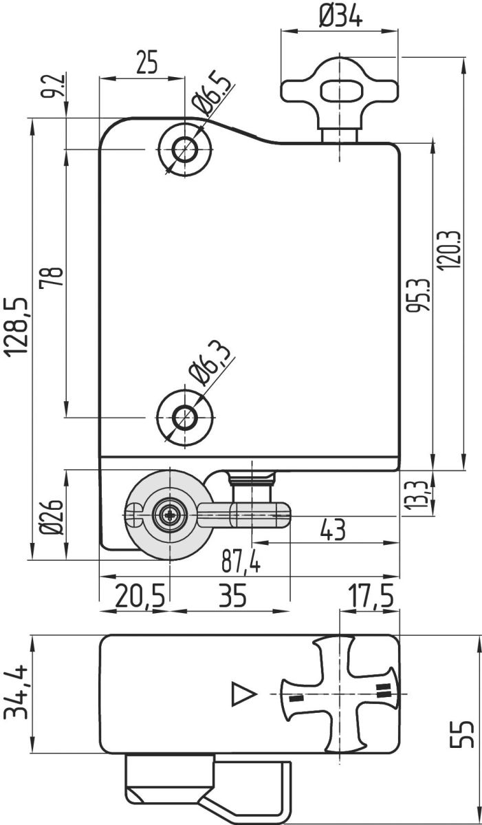 Sicherheitszuhaltung AZM300Z-ST-1P2P-N