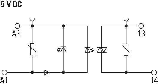 Solid-State-Relais TOS 5VDC/230VAC 0,1A