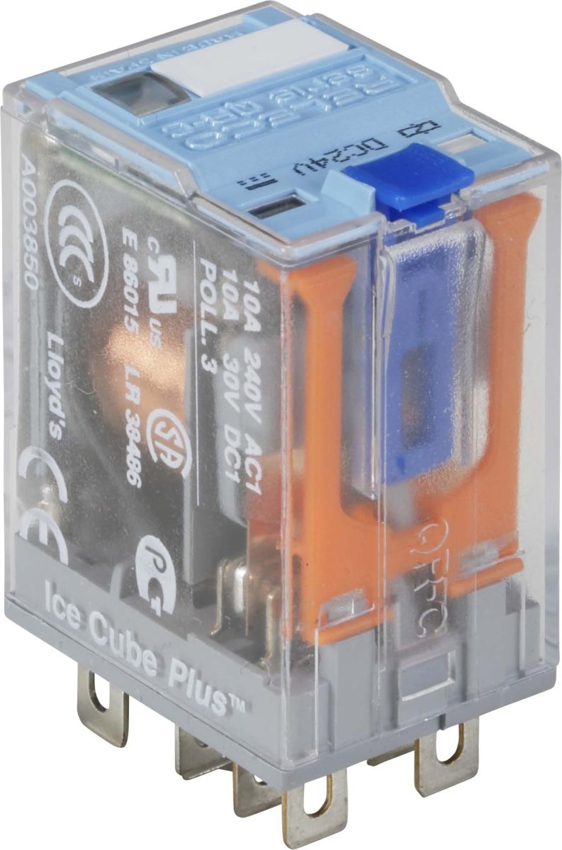 Miniature-Relais QRC blau C7-T21DX/DC24V-Relec