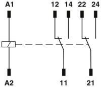 Sicherheitsrelais REL-SR- 24DC/2X21/FG