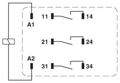 Einzelrelais REL-PR3- 24AC/3X1