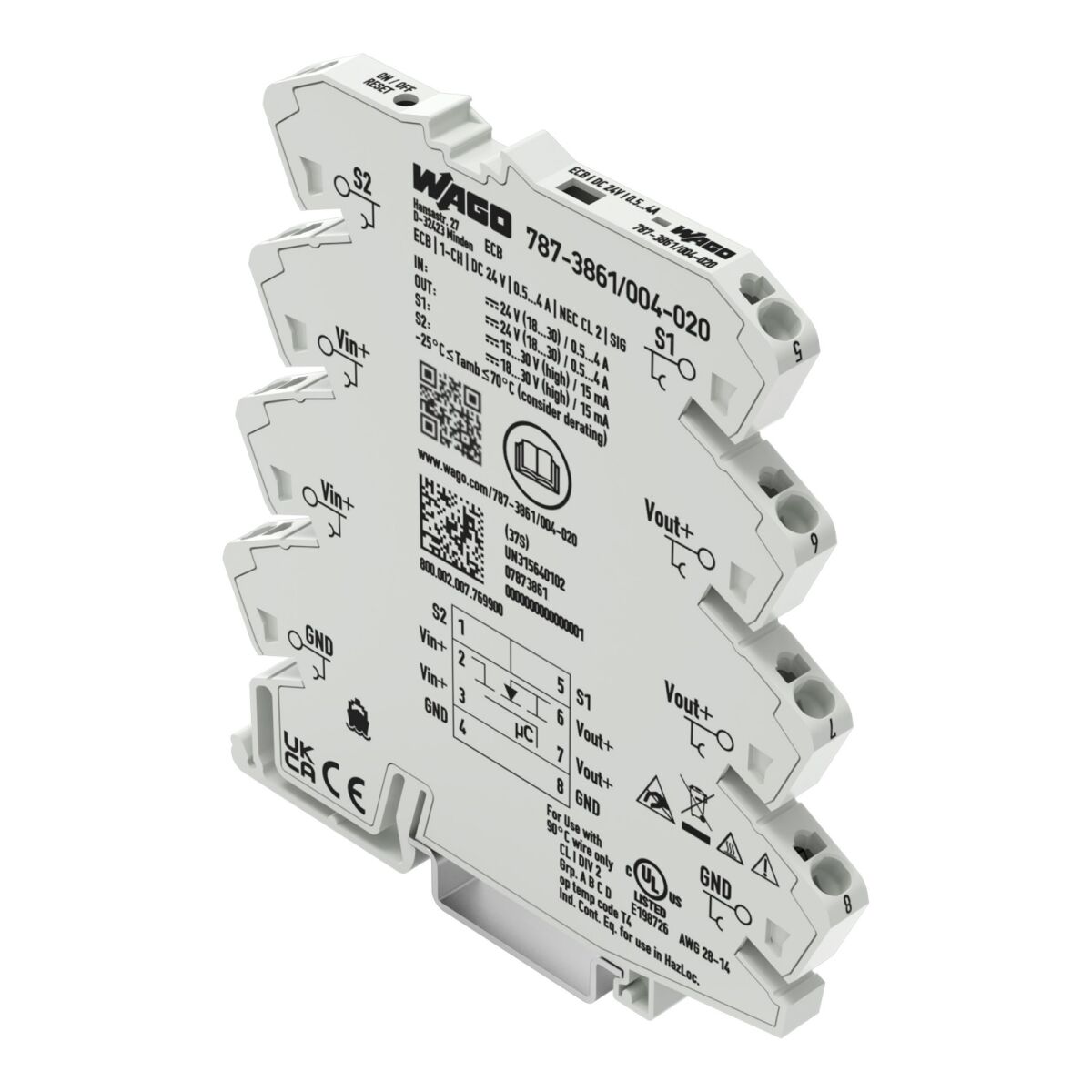 Schutzschalter elektroni. 787-3861/004-020