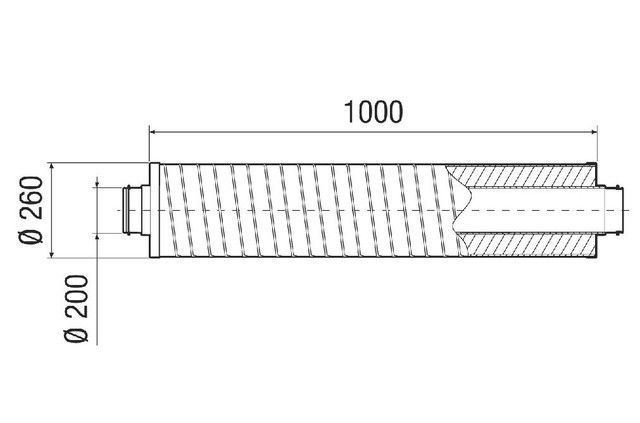 Rohrschalldämpfer RSR 20-1
